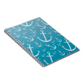 Ankermuster Notizblock (Rechte Seite)