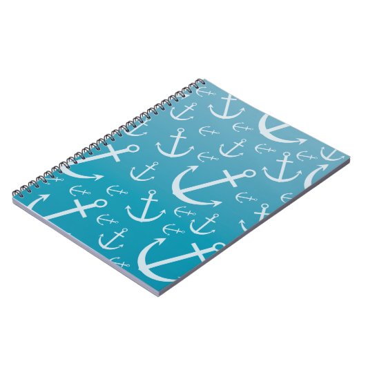 Ankermuster Notizblock (Linke Seite)