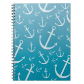 Ankermuster Notizblock (Vorderseite)