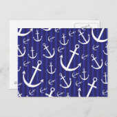 Ankermuster Postkarte (Vorne/Hinten)