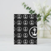 Ankermuster Postkarte (Stehend Vorderseite)