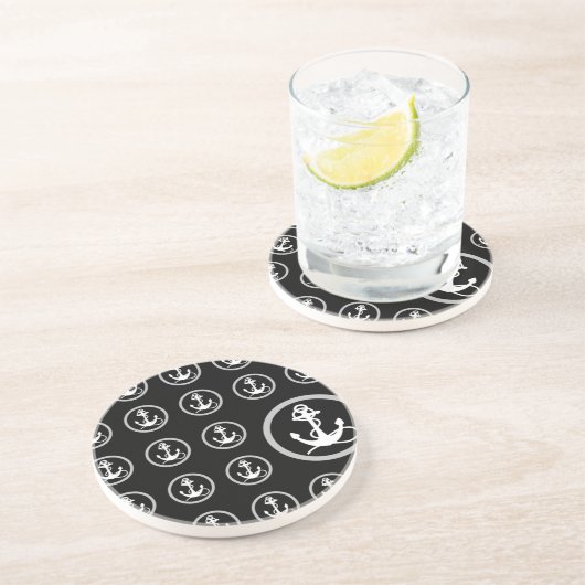 Ankermuster Sandstein Untersetzer (Seite)