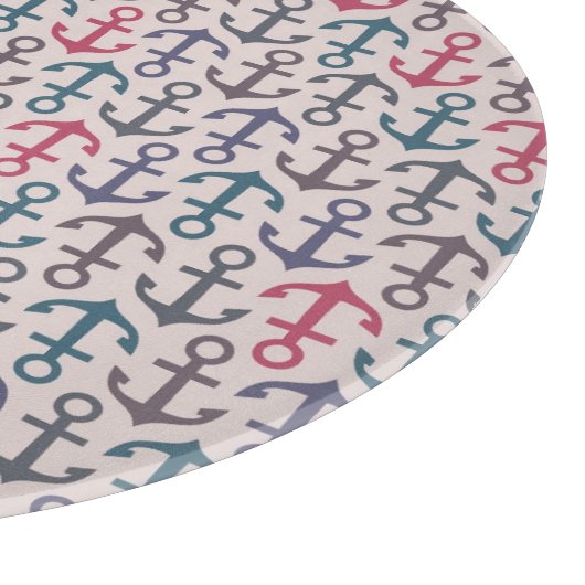 Ankermuster Schneidebrett (Ecke)