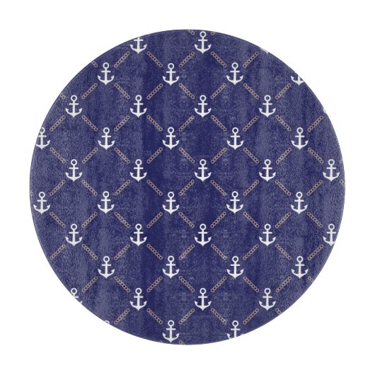 Ankermuster Schneidebrett (Vorderseite)