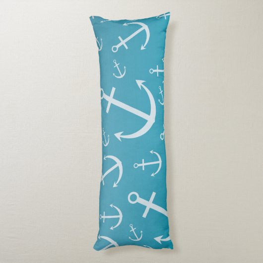 Ankermuster Seitenschläferkissen (Rückseite (Vertikal))