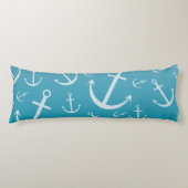 Ankermuster Seitenschläferkissen (Vorderseite)