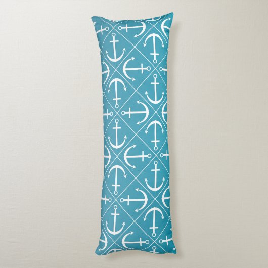 Ankermuster Seitenschläferkissen (Rückseite (Vertikal))