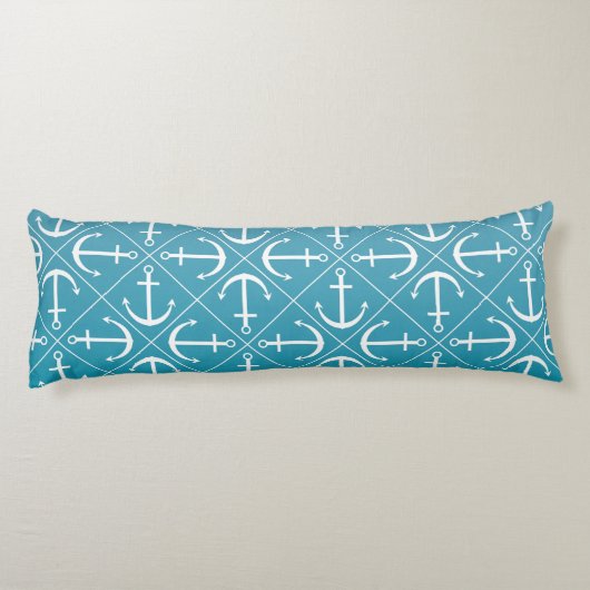 Ankermuster Seitenschläferkissen (Rückseite)