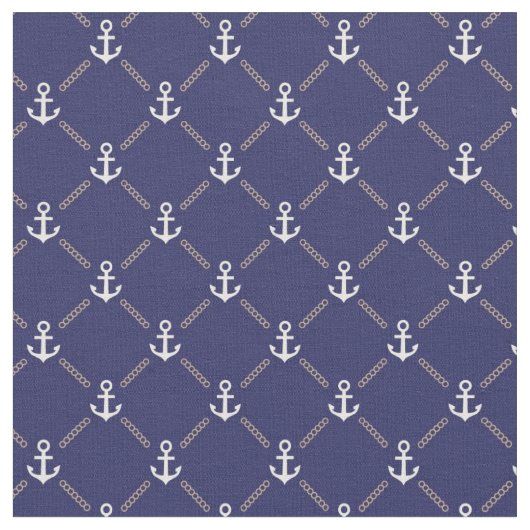 Ankermuster Stoff (Nahaufnahme)