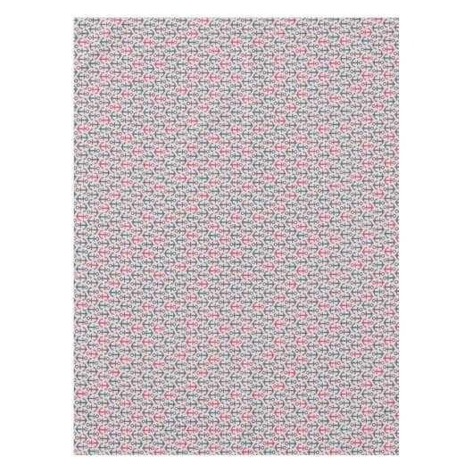 Ankermuster Tischdecke (Vorderseite)