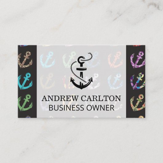 Ankermuster Visitenkarte (Vorderseite)