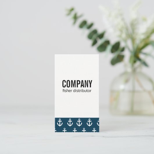 Ankermuster Visitenkarte (Stehend Vorderseite)