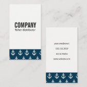 Ankermuster Visitenkarte (Vorne/Hinten)