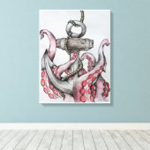 Ankern-Leinwand Zeichnend Leinwanddruck (Insitu (Holzboden))