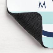 Ankern Sie am Anker der weißen, blauen Pfefferminz Mousepad (Ecke)