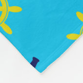 Ankern und Radmuster Fleecedecke (Ecke)