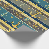 Ankerpapier für Bar Wrapping Geschenkpapier (Ecke)