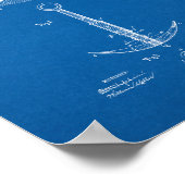 Ankerpatent - Blueprint Poster (Ecke)