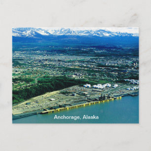 Ankerplatz, Alaska-Ansicht Postkarte