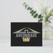Ankerplatz Alaska - Flughafen-Start Postkarte (Stehend Vorderseite)
