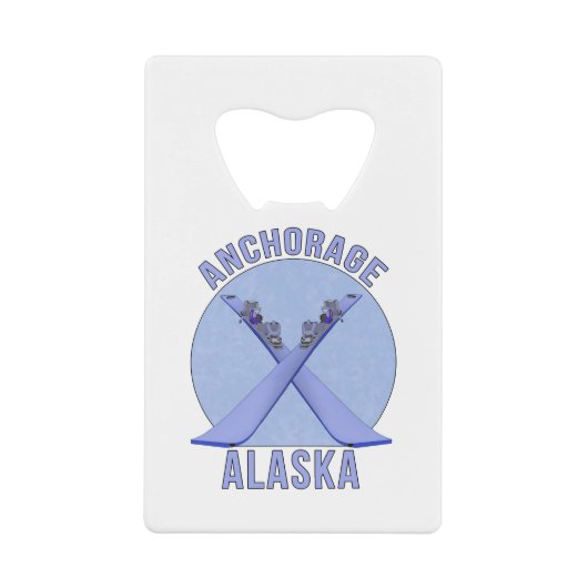 Ankerplatz, Alaska Geldbeutel Flaschenöffner (Vorderseite)