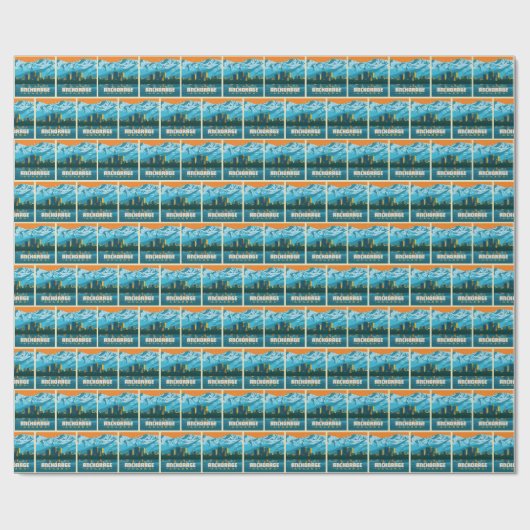 Ankerplatz, Alaska Geschenkpapier (Flach)