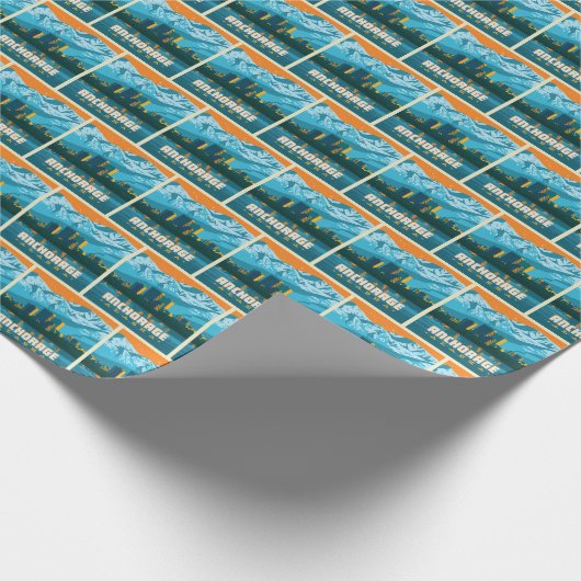 Ankerplatz, Alaska Geschenkpapier (Ecke)