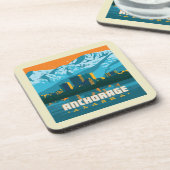 Ankerplatz, Alaska Getränkeuntersetzer (Linke Seite)