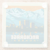 Ankerplatz, Alaska Glasuntersetzer (Rückseite)