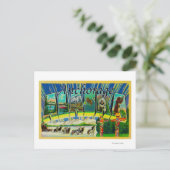 Ankerplatz, Alaska - Große Buchstabenszenen Postkarte (Stehend Vorderseite)