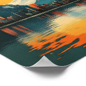 Ankerplatz, Alaska Poster - Atemberaubende Stadtsi (Ecke)