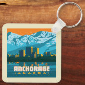 Ankerplatz, Alaska Schlüsselanhänger (Rückseite)