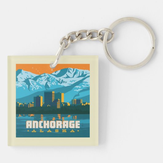 Ankerplatz, Alaska Schlüsselanhänger (Rückseite)