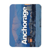 Ankerplatz Alaska Skyline mit Ankerplatz im Himmel Magnet (Vertikal)
