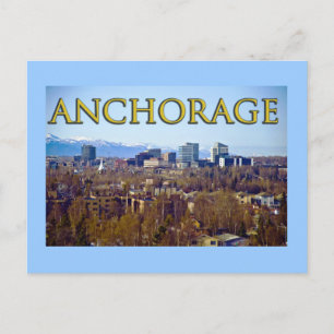 Ankerplatz, Alaska, USA Postkarte