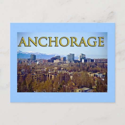 Ankerplatz, Alaska, USA Postkarte (Vorderseite)
