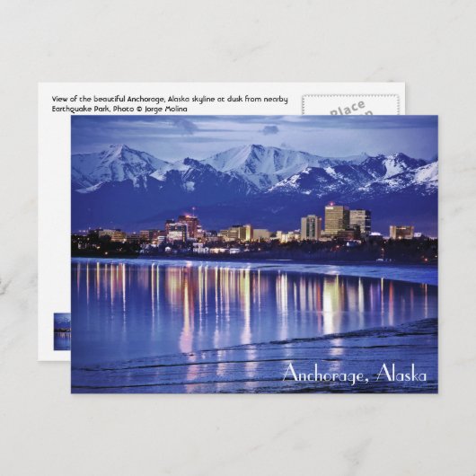 Ankerplatz, Alaska, USA Postkarte (Vorne/Hinten)