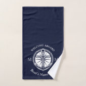 Ankerplatz für das Blaue Boot Badhandtuch Set (Handtuch)