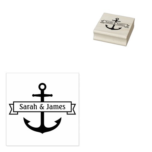 Ankerplatz mit Bannernamen oder benutzerdefinierte Gummistempel (Stempel)