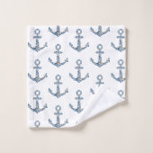 Ankerplatz Wasserschiff Ungewöhnlicher Leuchtturm Badhandtuch Set (Waschlappen)