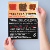 Ankerplätze, Werbung für die Yoga-Klasse Flyer (Hand)