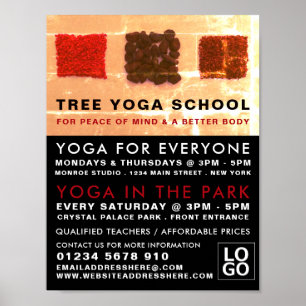 Ankerplätze, Werbung für die Yoga-Klasse Poster