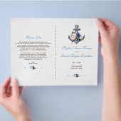 Ankerprogramm für die blaue Blume am Strand Pink B Flyer (Hand)