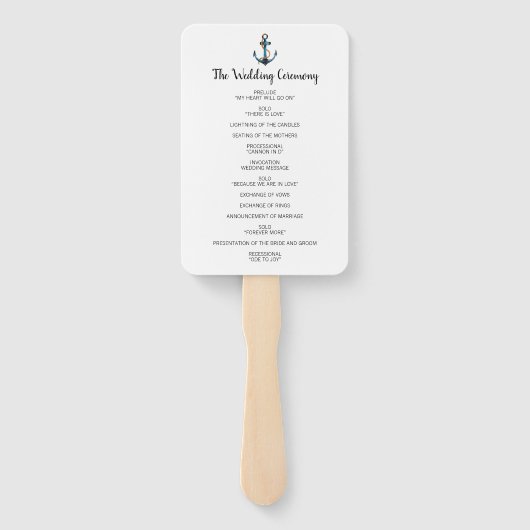 Ankerprogramm für Wasserfarben Modernes Wasserprog Fächer (Rückseite)