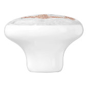 Ankerpunkt des weißen Marmorschiffes an der Küste Keramikknauf (Seitenansicht)