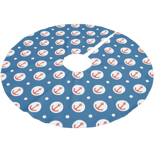 Ankerpunkte Polyester Weihnachtsbaumdecke (Schrägansicht)