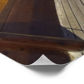 Ankerschiff Anfahrt Insel Poster (Ecke)