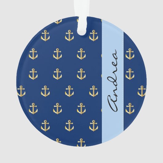 Ankerschiff, Ankerschiff, Ankerschiff auf See, Ihr Ornament (Rückseite)