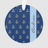 Ankerschiff, Ankerschiff, Ankerschiff auf See, Ihr Ornament (Vorderseite)