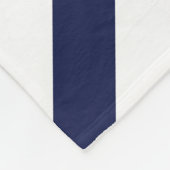 Ankerschiff/blaue/weiße Streifen der Marine Fleecedecke (Ecke)